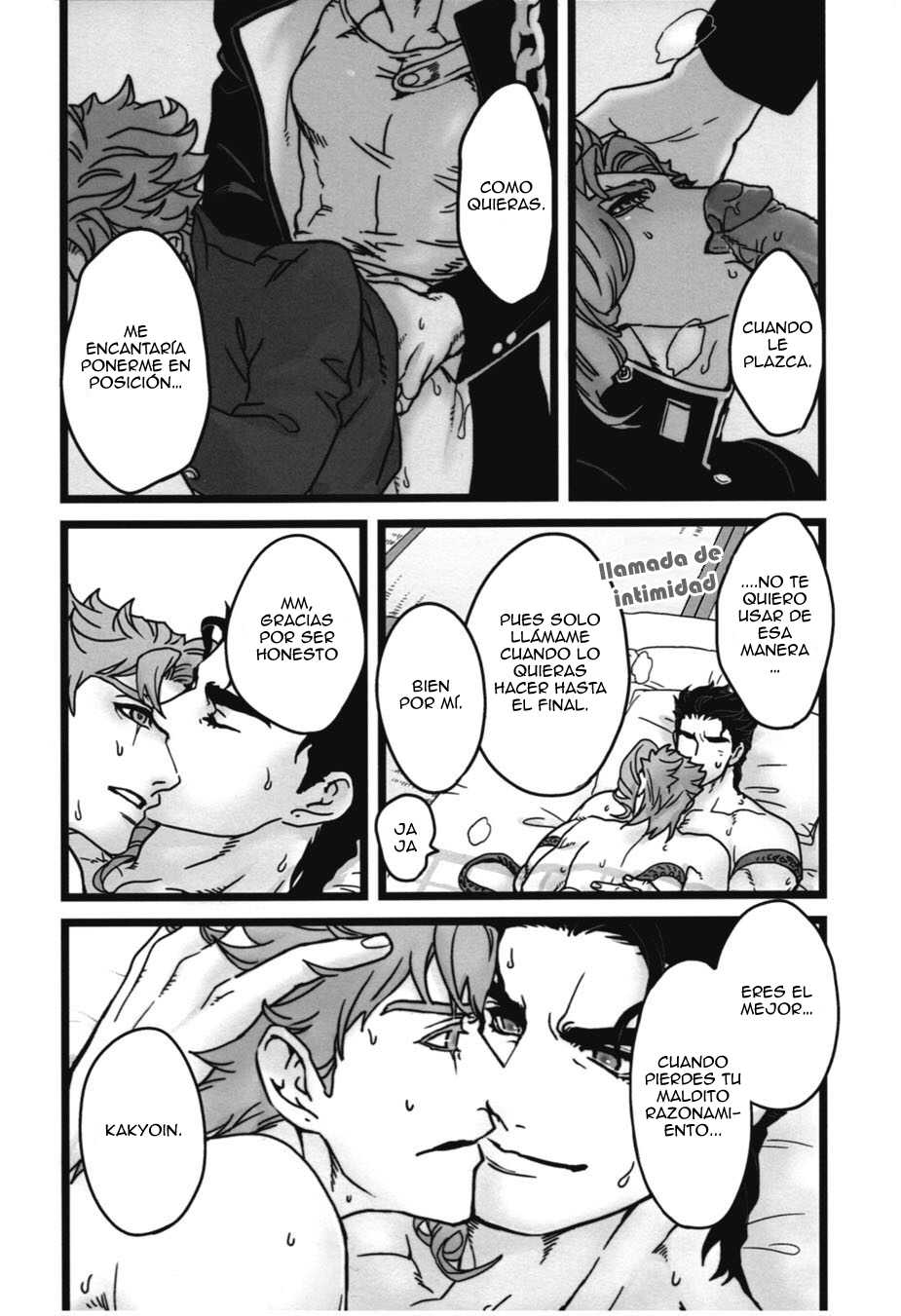 (Golden Stars 6) [Ondo (Nurunuru)] Koibito no Risei o kuzushitai | Quiero volver a mi amante loco de amor (JoJo's Bizarre Adventure) [Spanish] - Page 13