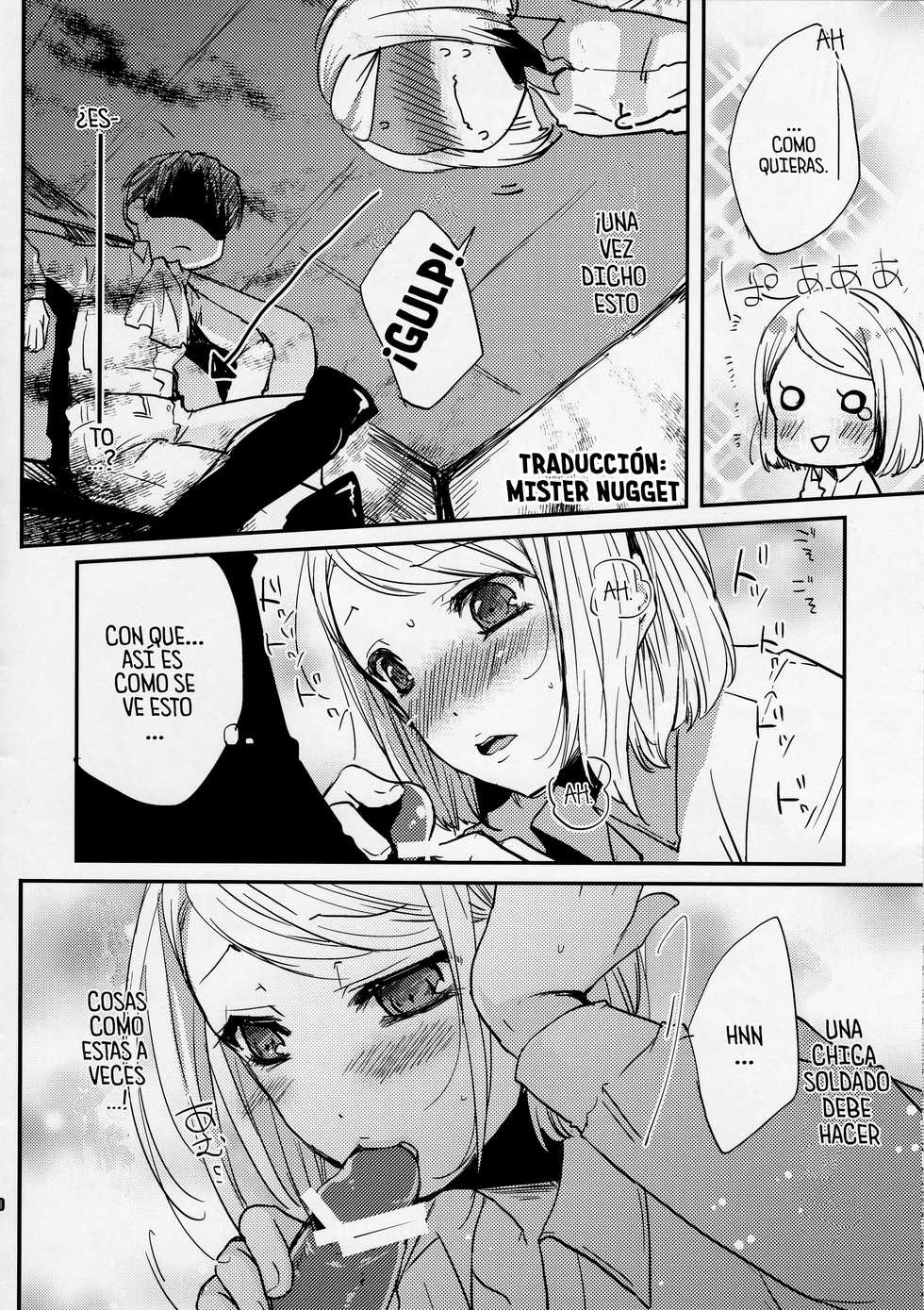 (C84) [JUDGEMENT (Shino)] SHOW+ER (Shingeki no Kyojin) [Spanish] [Mr. Nugget] - Page 10