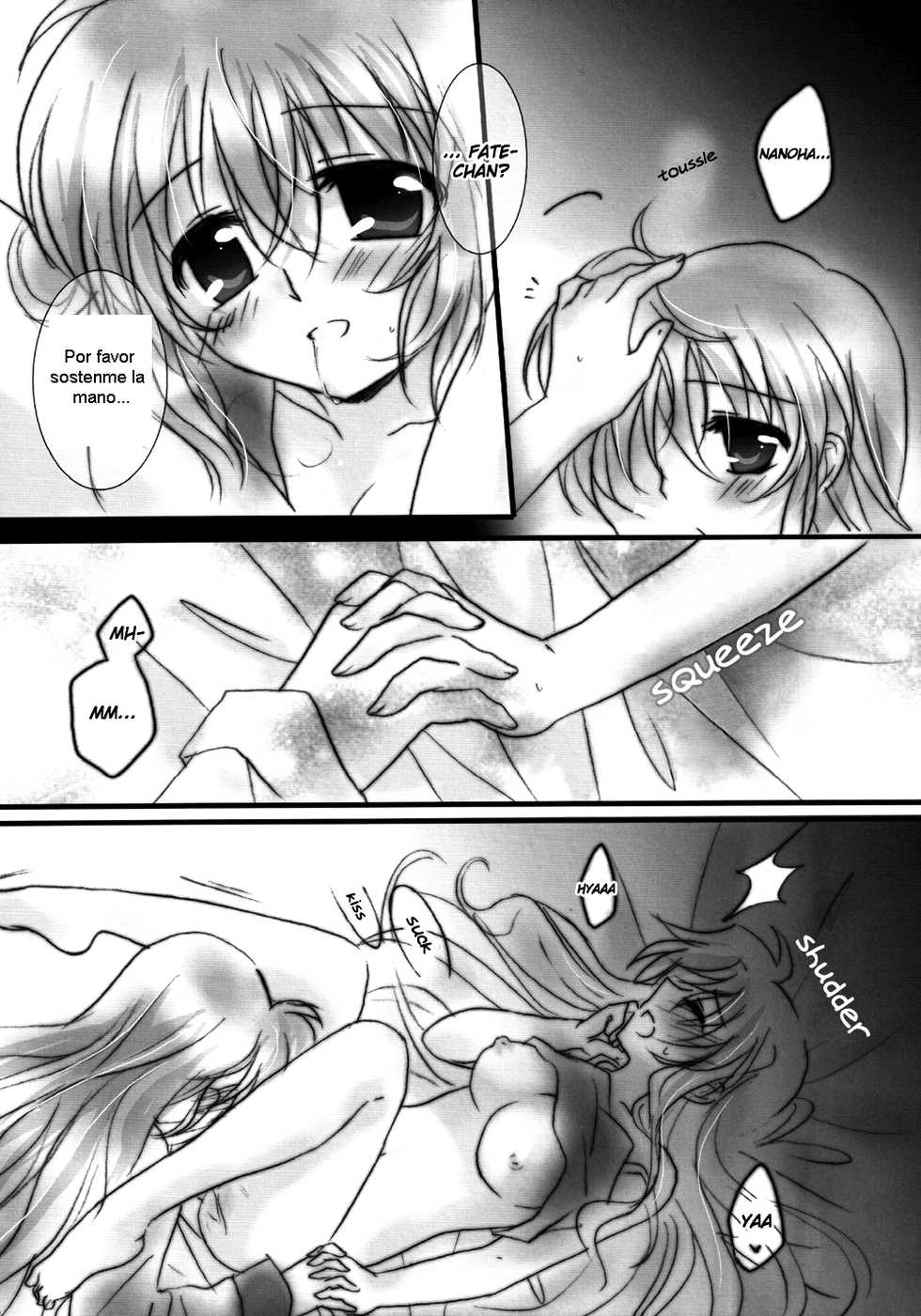 (C83) [Ameiro (Nanashiki)] Hatsu Yoru. (Mahou Shoujo Lyrical Nanoha) [Spanish] [Biblioteca Yuri HHH] - Page 10