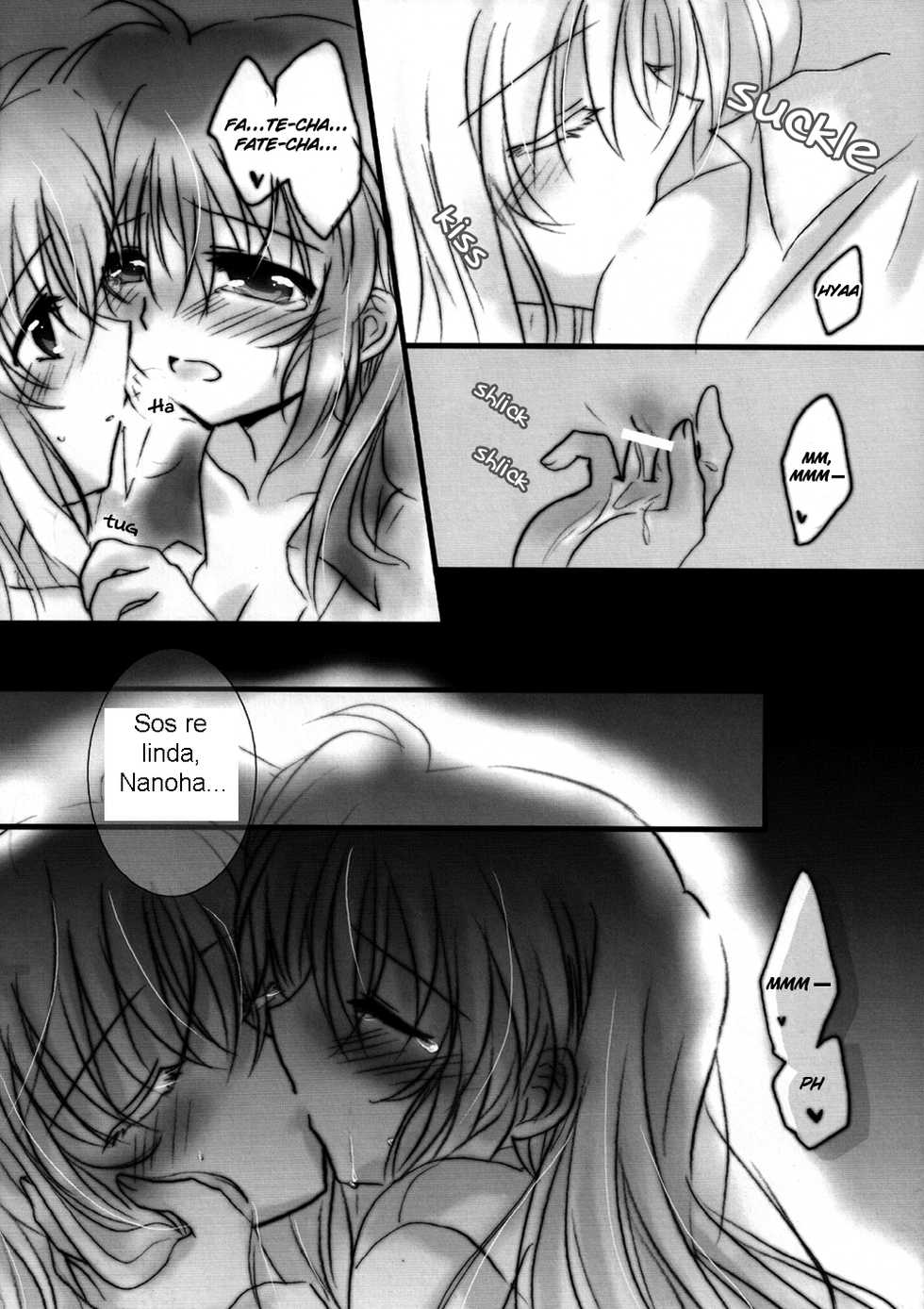 (C83) [Ameiro (Nanashiki)] Hatsu Yoru. (Mahou Shoujo Lyrical Nanoha) [Spanish] [Biblioteca Yuri HHH] - Page 15