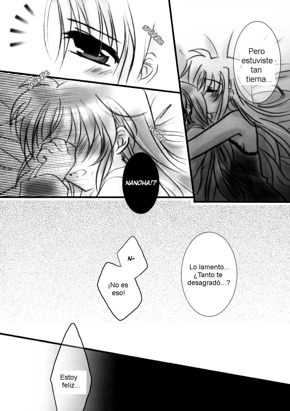 (C83) [Ameiro (Nanashiki)] Hatsu Yoru. (Mahou Shoujo Lyrical Nanoha) [Spanish] [Biblioteca Yuri HHH] - Page 23