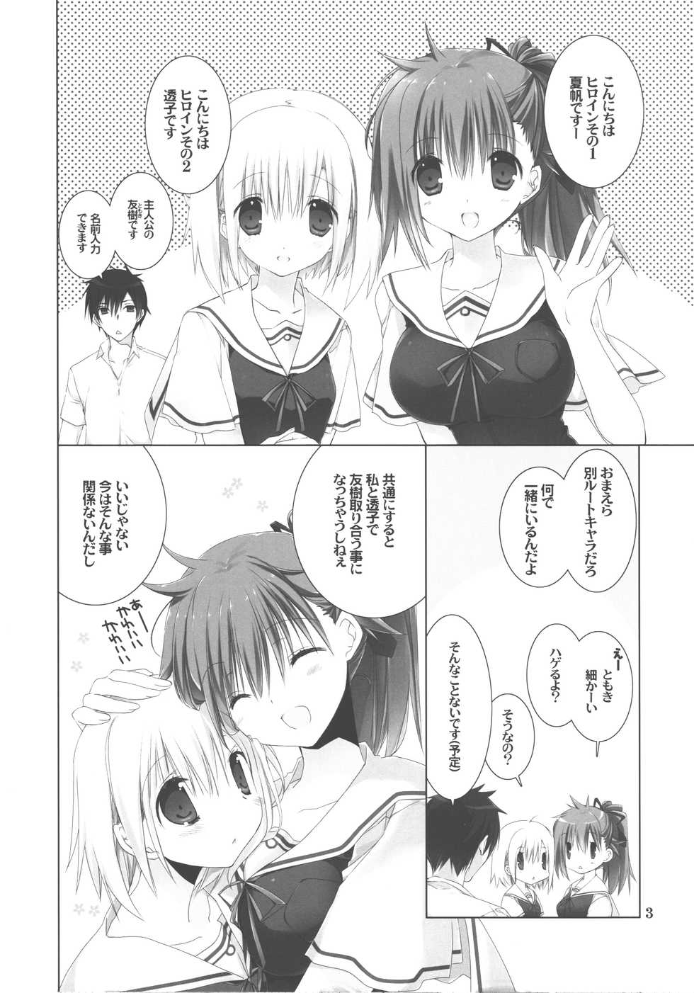 (COMIC1☆9) [Takanaedoko (Takanae Kyourin)] Osananajimi Fever - Page 2