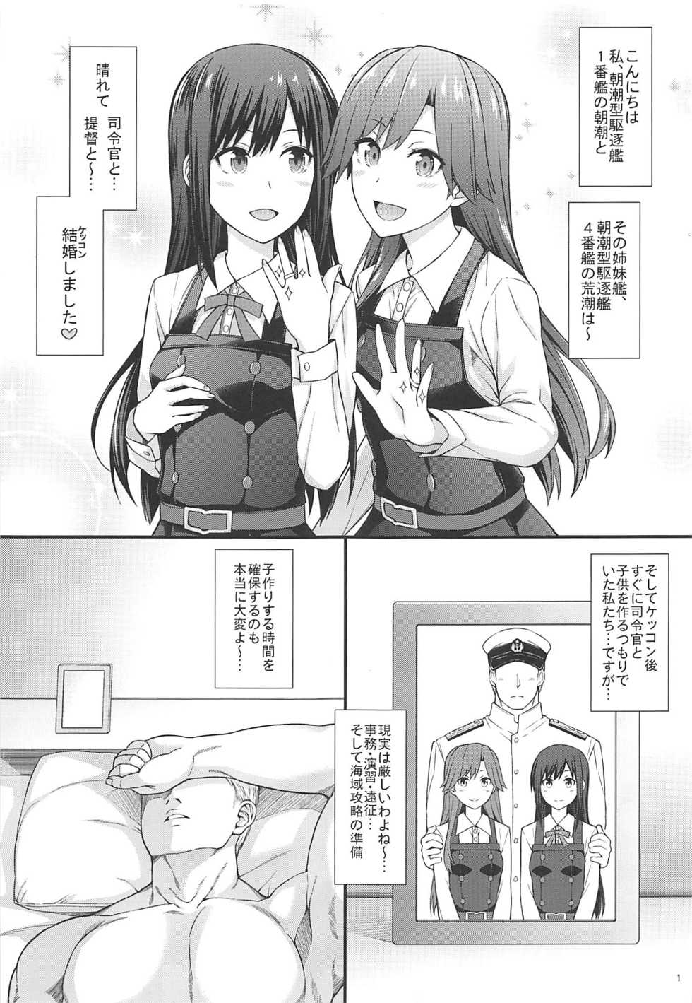 [Monmo Bokujou (Uron Rei)] Seikatsu Rhythm wa Asashio-gata 2 (Kantai Collection -KanColle-) [2019-11-24] - Page 2