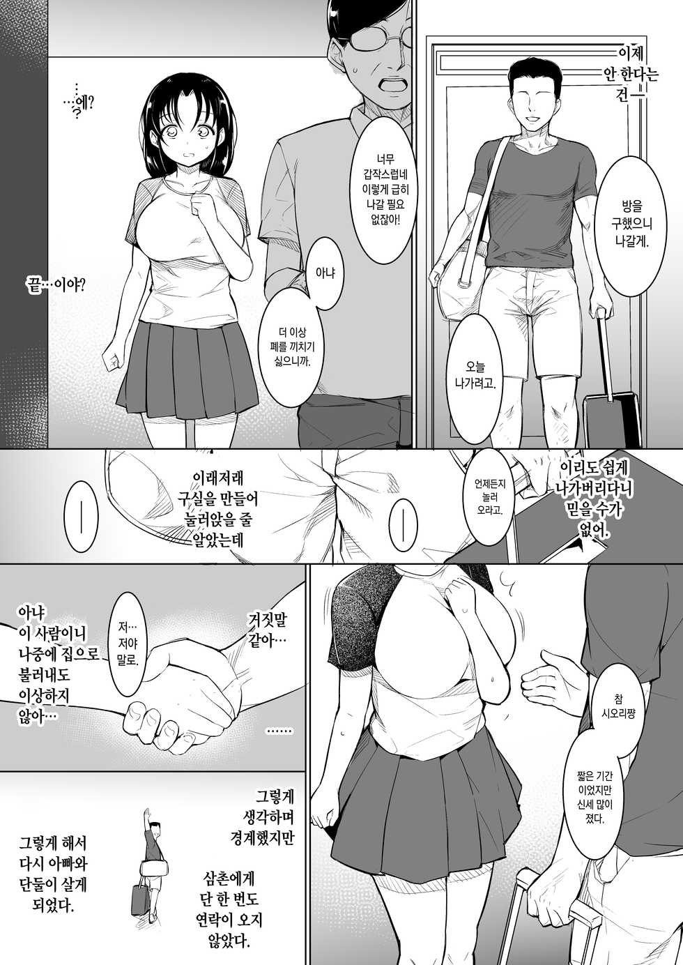 [Inukamedou (Ushino Naka)] Kyonyuu dakedo Sekenshirazu no Musume to Doukyo [Korean] - Page 19