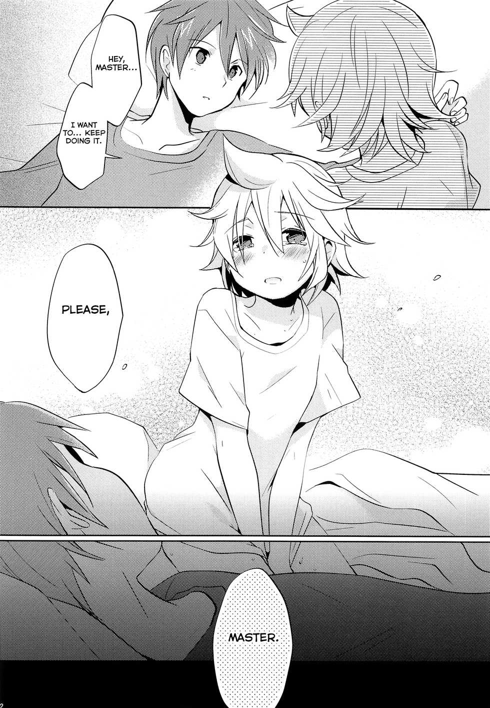 (C84) [Nerihibari (Usuchi.)] Onegai Master (VOCALOID) [English] [Yuuta's Blog] - Page 21