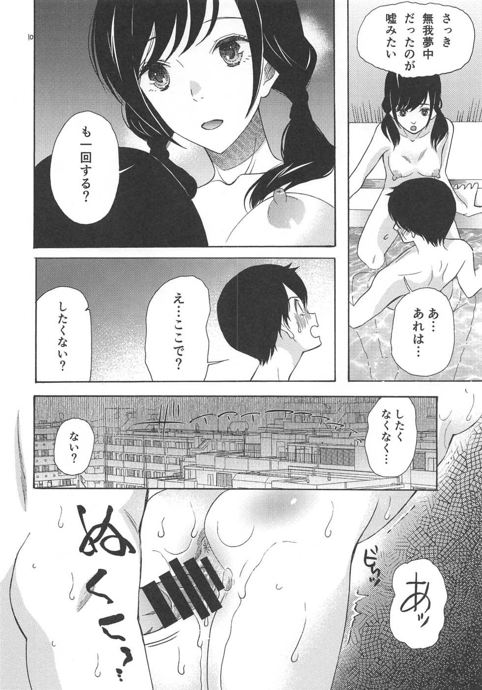 (C96) [KNIFE EDGE (Hoshitsuki Neon.)] Haruumi Akiyama Kimi Egao (Tenki no Ko) - Page 9