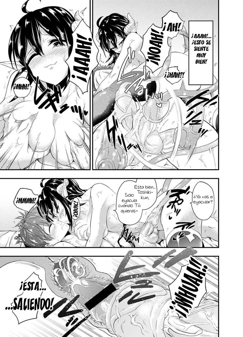 [Toro Toro Resistance (Susuanpan)] Gendai Succubus no Esa | A modern succubus (Succubus ni Okasareru Goudoushi ~HELL~) [Spanish] [El mago de las MILFS] - Page 15