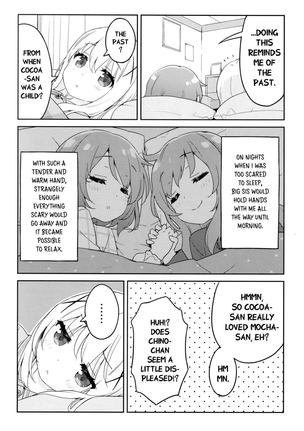 (COMIC1☆15) [Luminocity (Kani Biimu)] Luminocity 23 Gochuumon wa Soine desu. - I'd like to sleep next to you. (Gochuumon wa Usagi desu ka?) [English] [WindyFall Scanlations] - Page 7