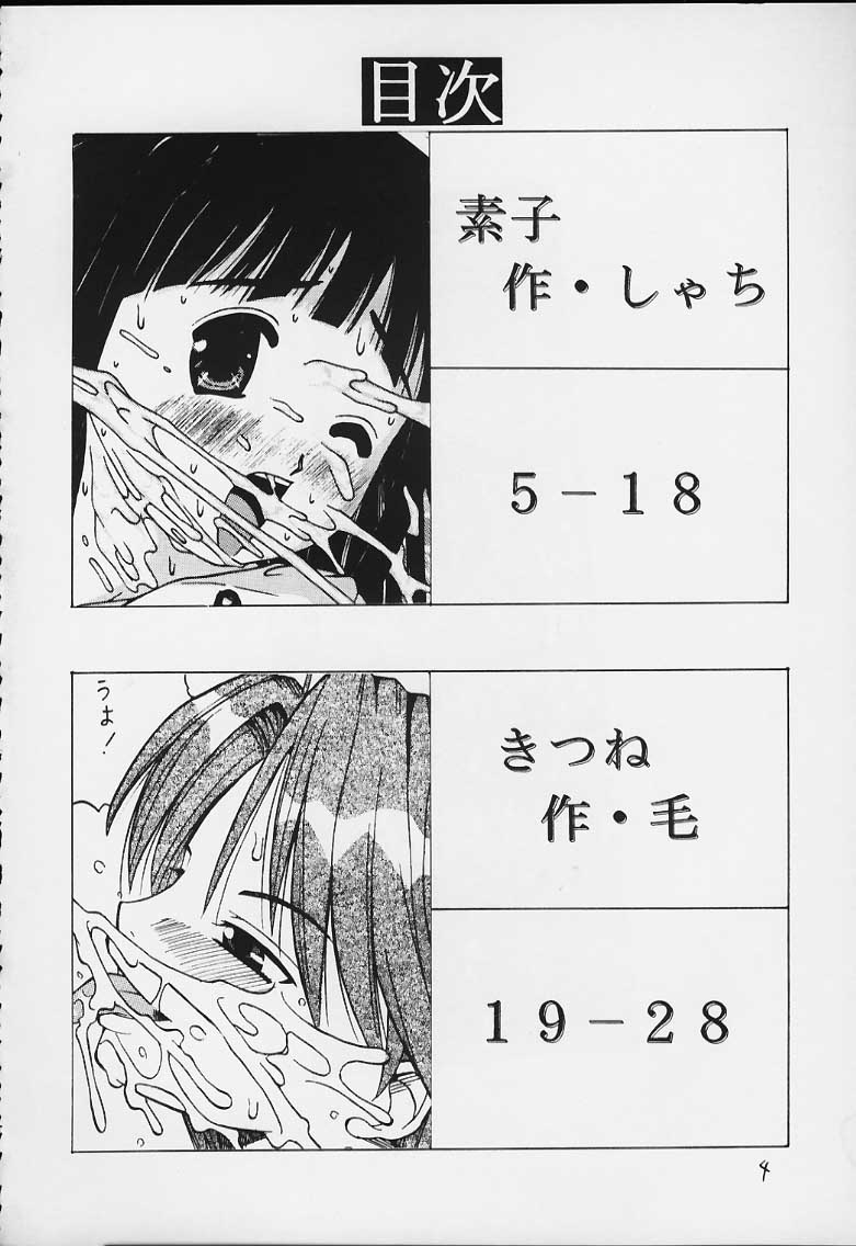 (C59) [Ekitai no Tomosha (Shachi)] Hakudaku Enbu (Love Hina) - Page 3