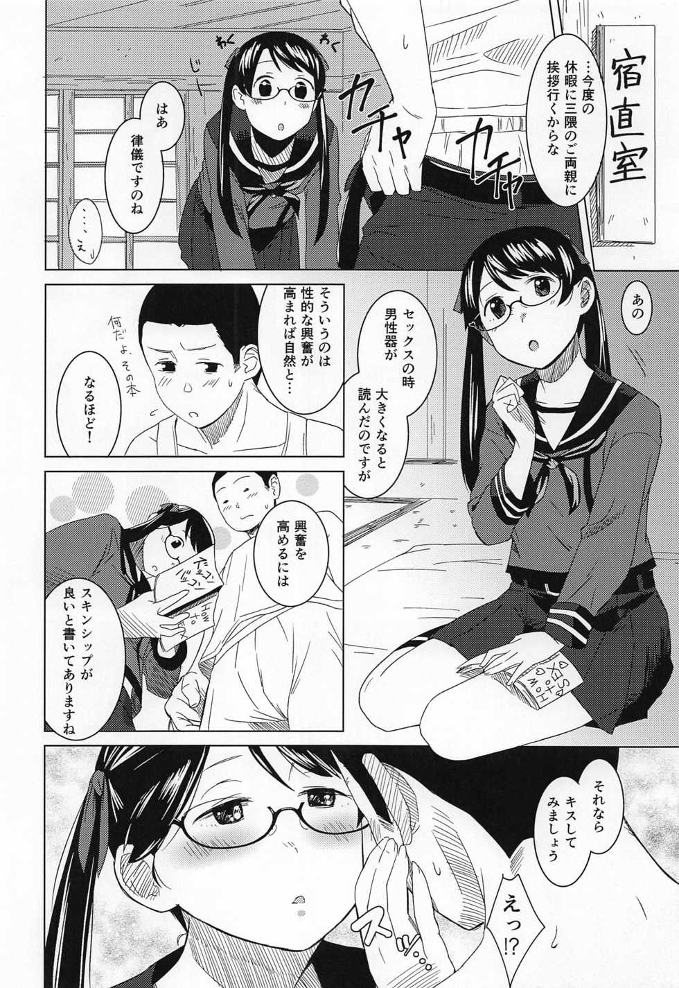 (COMIC1☆15) [Kuuchuusen (mko)] Raspberry Kiss Megane (Kantai Collection -KanColle-) - Page 5