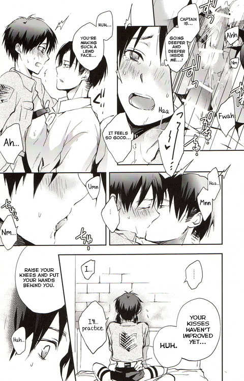 (Saikyou Kareshi) [Yinghua (sinba)] Dare ni mo Ienai (Shingeki no Kyojin) [English] [Yuuta's Blog] - Page 11