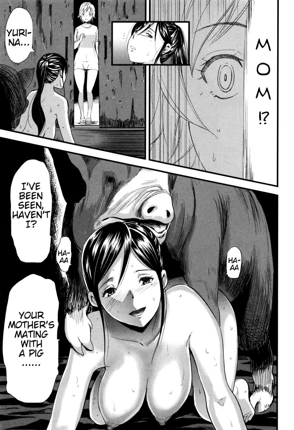 [Yamada Tahichi] Oyako Tonsha | Mother/Daughter Pigsty (Kemono DIRECT 3) [English] [Mynock] - Page 7