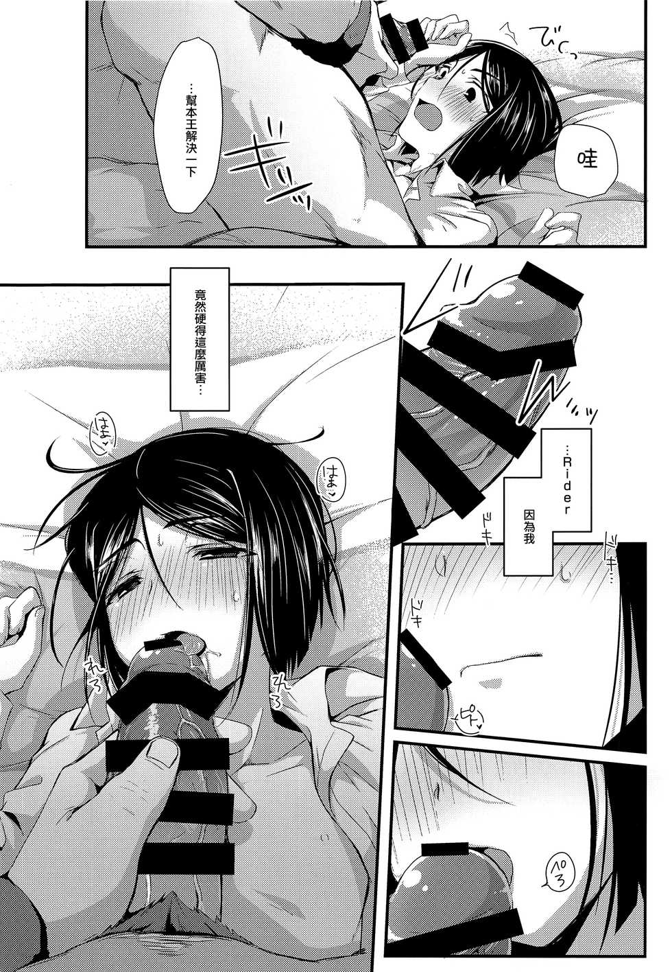 (Super ROOT4to5 2018) [trigger.m (Emu Emuo)] Omae to Boku no XX Jijou (Fate/Zero) [Chinese] [刷牙子漢化] - Page 24