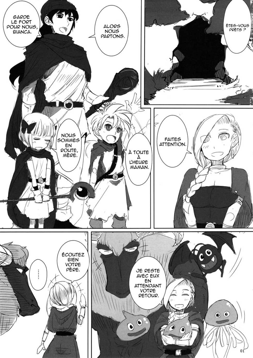 (C88) [A.S.G Group (Misonou)] Monster to Orusuban Suru Seikatsu (Dragon Quest V) [French] - Page 3