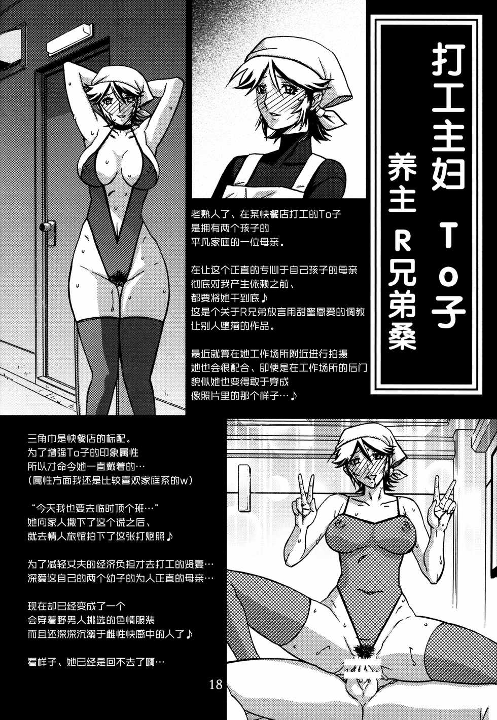 (C91) [Sankaku Apron (Sanbun Kyoden, Umu Rahi)] Gekkan Jukujo Tengoku 2017 Shinnen Tokudai-gou [Chinese] [氪金个人汉化] - Page 18