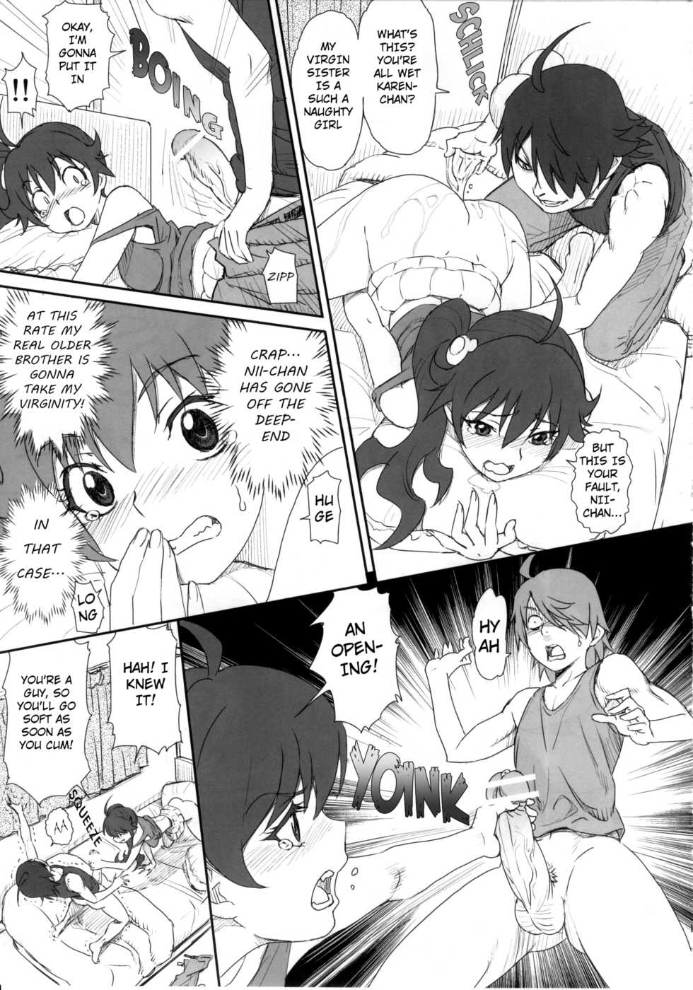 (C83) [Majipan! (tyuda)] Karen-chan no Hajimete Yurusan! | You Won't Take Karen-chan's First Time! (Bakemonogatari) [English] [Moon Technology Translations] - Page 11