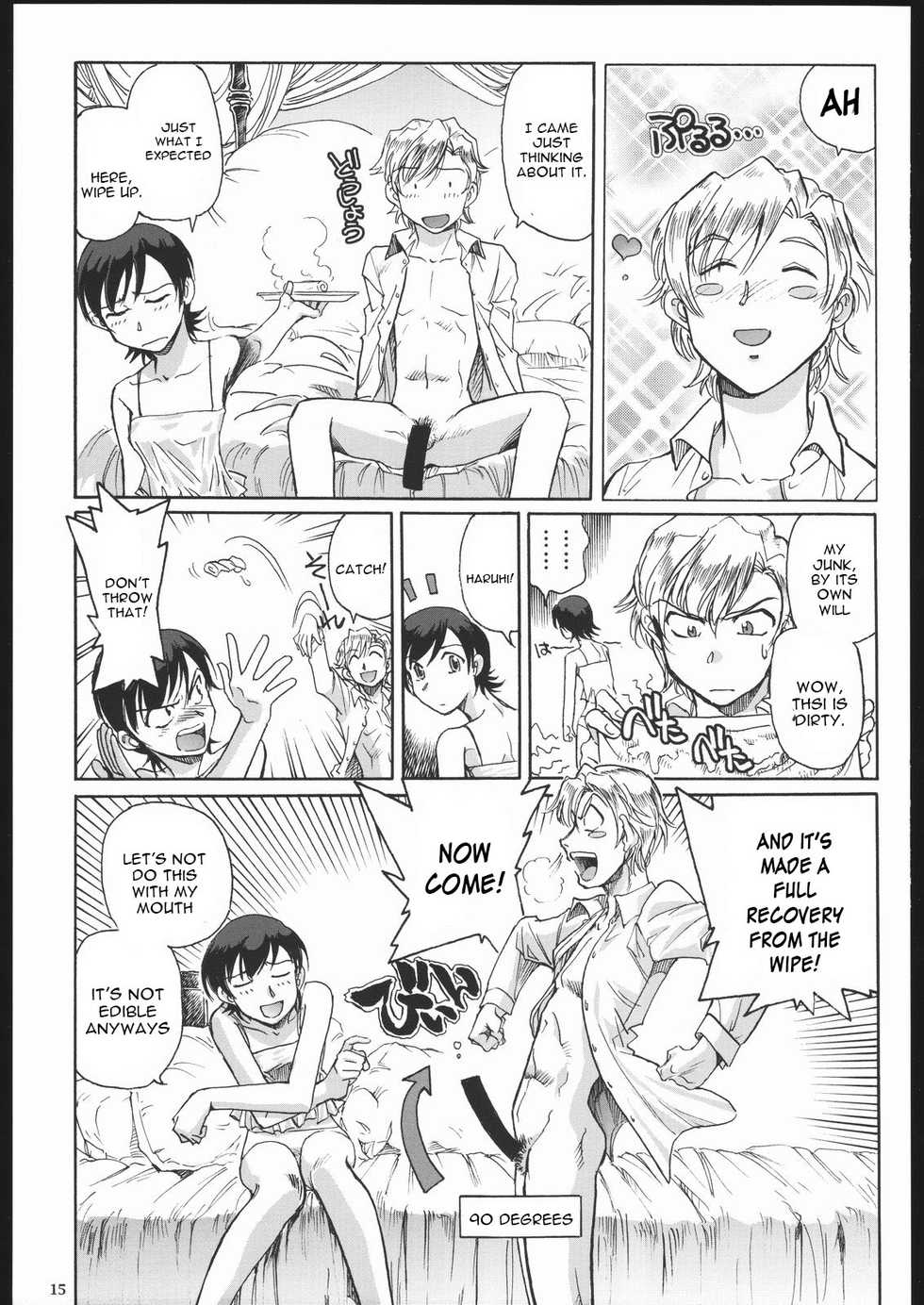 (C70) [Okinawa Taieki Gunjinkai (Yasunaga Kouichirou)] Fujioka Haruhi to Ecchi o Shiyou. (Ouran High School Host Club) [English] [constantly] - Page 14