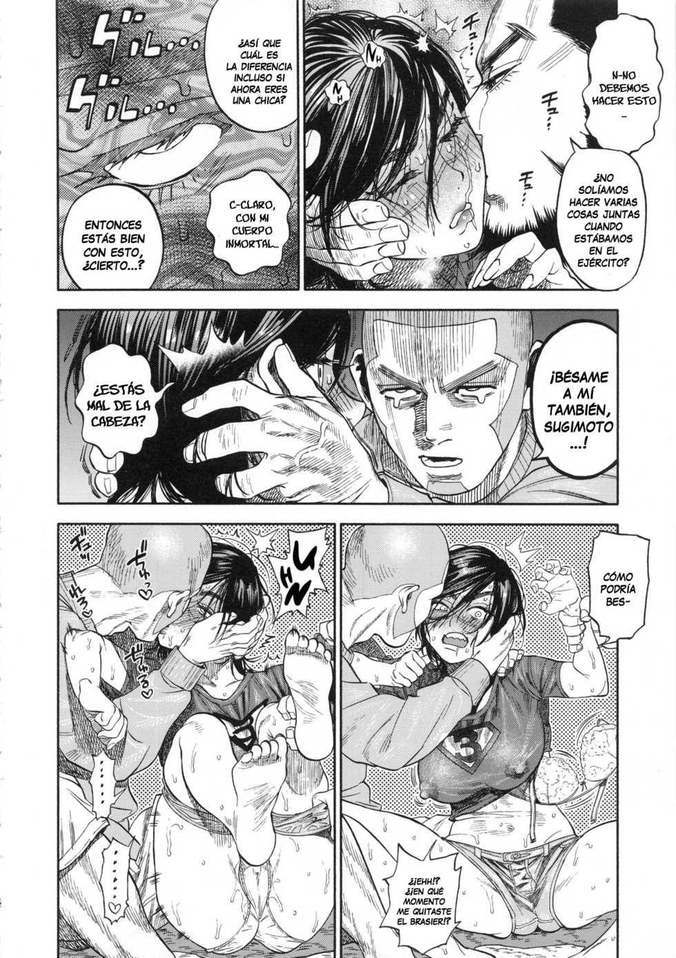 (SPARK13) [JAPAN (USA)] Sugimoto-san to Rakko Nabe Shiyou. | Let's Have Some Sea Otter Meat With Sugimoto-san (Golden Kamuy) [Spanish] [Lanerte] - Page 11