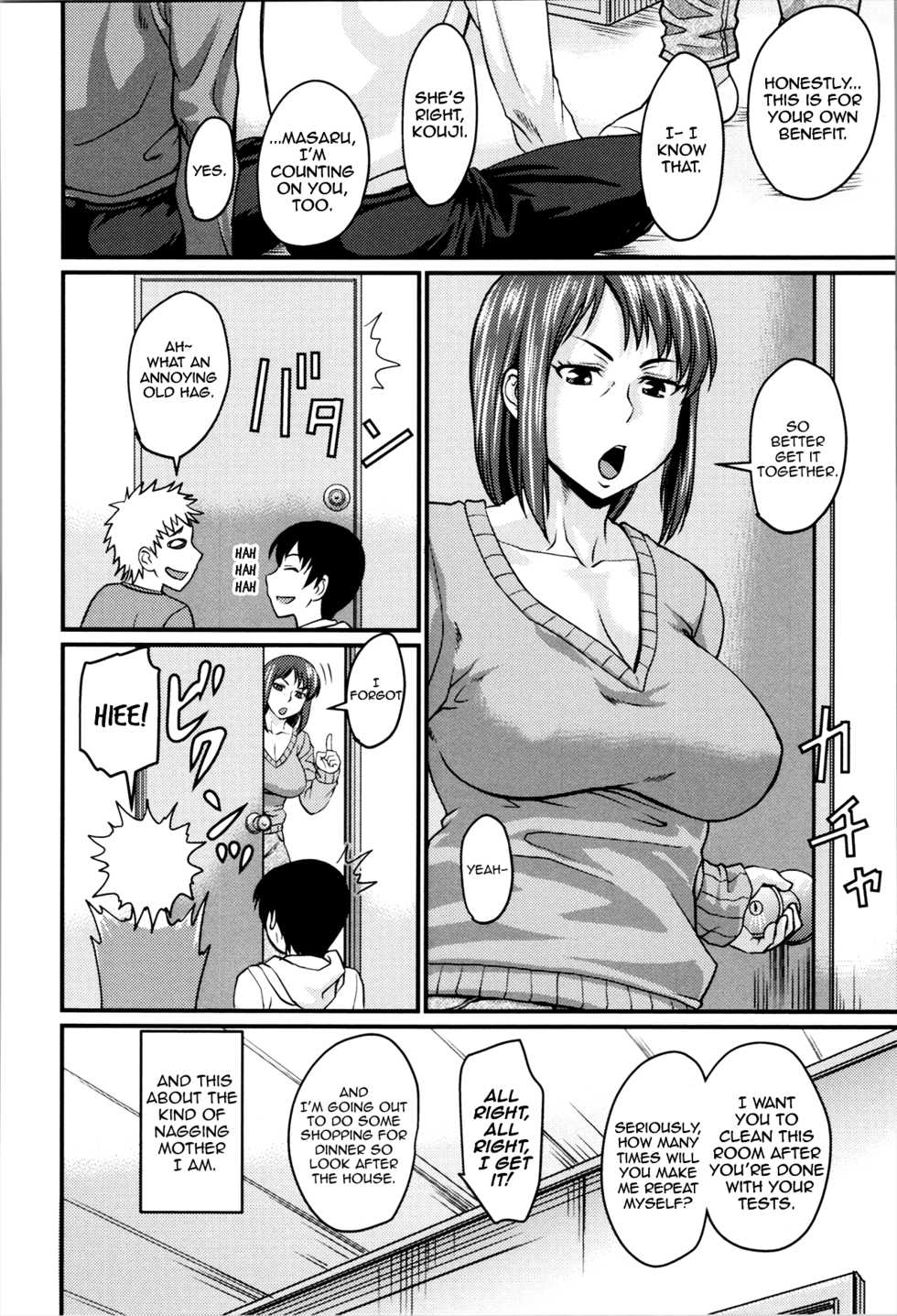 [Jirou] Okaa-san no Kakushigoto | Mom's Secret (Nikkanteki Kuro Stocking Seikatsu - Sensual Black Stockings Life) [English] - Page 4