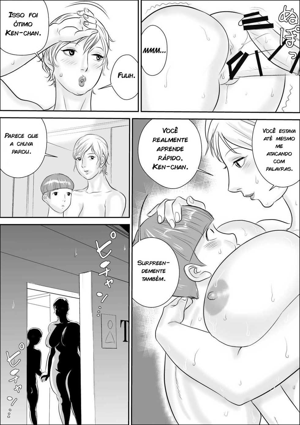 [Jinsukeya (Jinsuke)] Boku to Oba-san no Dokidoki Roshutsu Seikatsu [Portuguese-BR] [zk3y] - Page 26