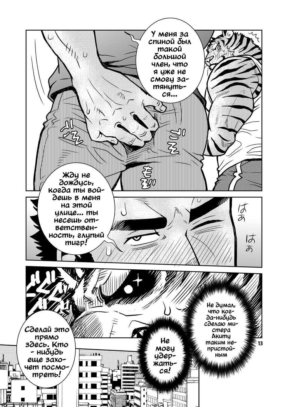 (C90) [Masamune Kokichi (Matsuzaki Tsukasa)] Rinjin Trouble 2 [Russian] [Mccree] - Page 13