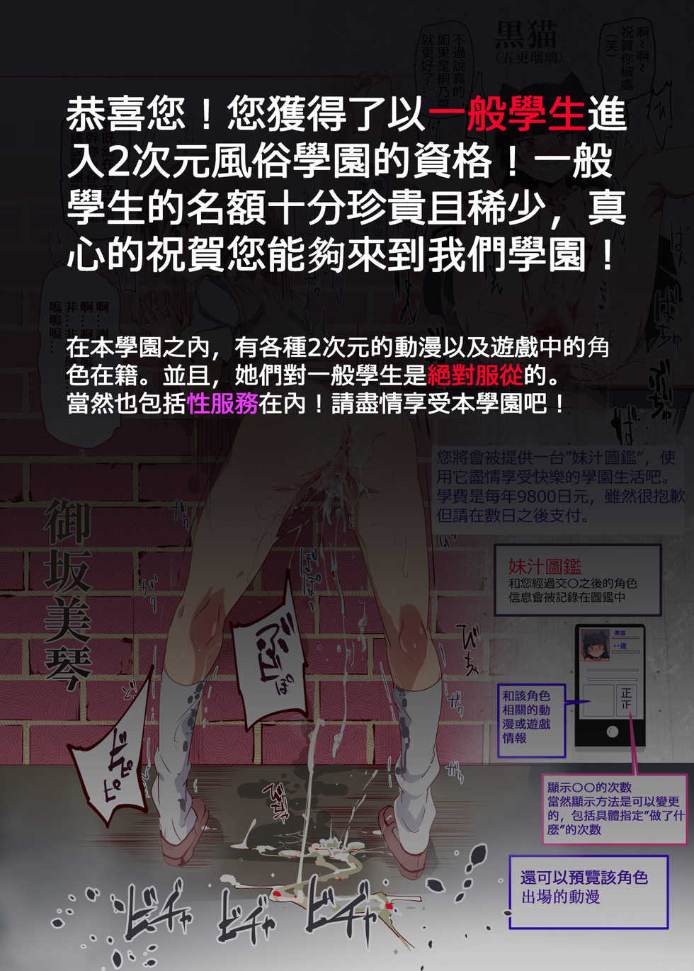 [Nyuu Koubou (Nyuu)] Oidemase!! 2-jigen Fuuzoku Gakuen | 歓迎光臨!!2次元風俗學園 (Various) [Chinese] [Digital] - Page 8