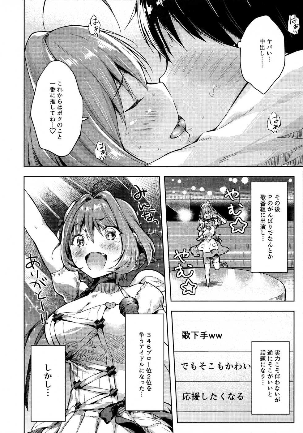 (C97) [Mirukuseiki (Sukoyaka Gyuunyuu)] Riamu-chan Onedari Sex (THE IDOLM@STER CINDERELLA GIRLS) - Page 19