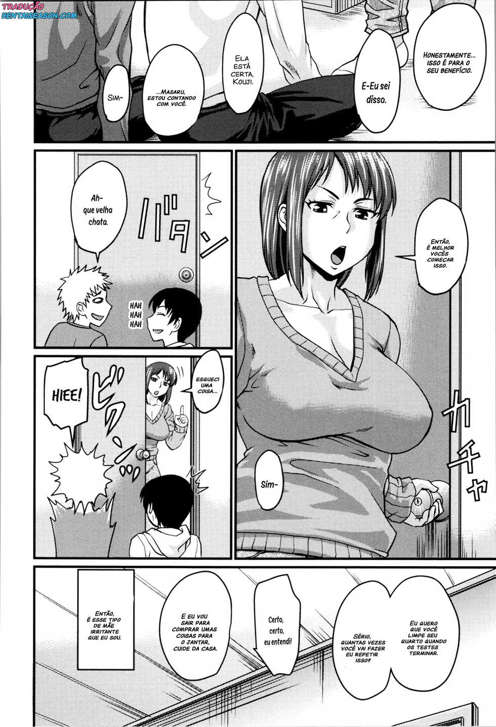 [Jirou] Okaa-san no Kakushigoto | Mom's Secret (Nikkanteki Kuro Stocking Seikatsu - Sensual Black Stockings Life) [Portuguese-BR] [Hentai Season] - Page 4