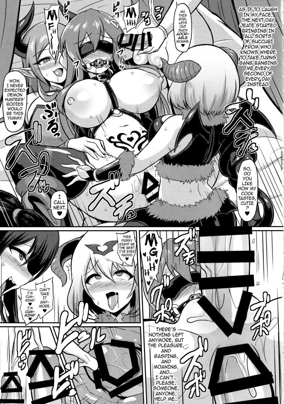 (C97) [Ikameshi Shokudou (Ikameshi)] Les Inma no Inmon Kairaku Choukyou 2 | A Lesbian Succubus’s Lust Crest Pleasure Training 2 [English] {darknight} - Page 12