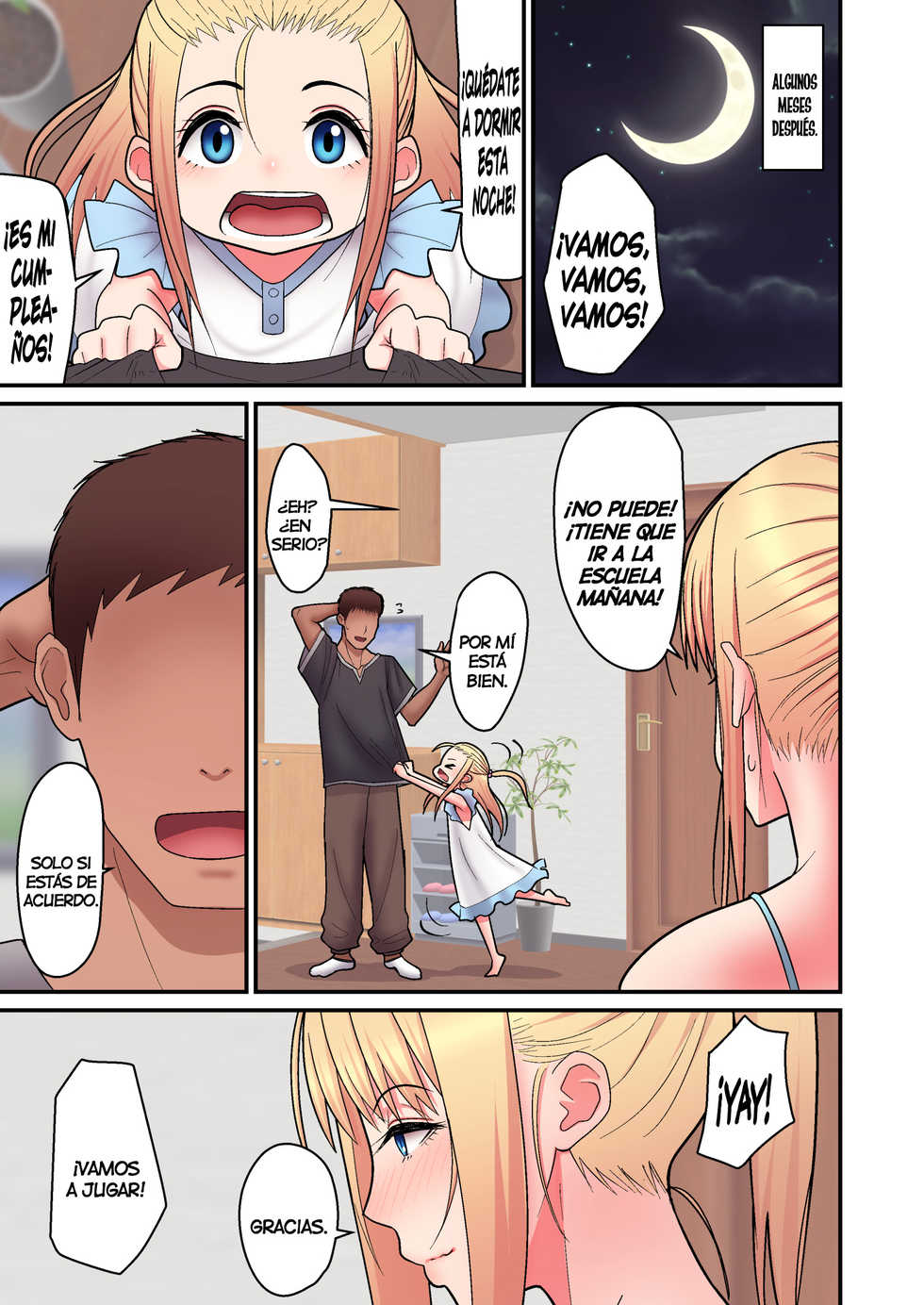 [tengohambre (Sueyuu)] Kinpatsu Single Mother to Icha Love Suru Hon [Spanish] [NTINFS] [Digital] - Page 11