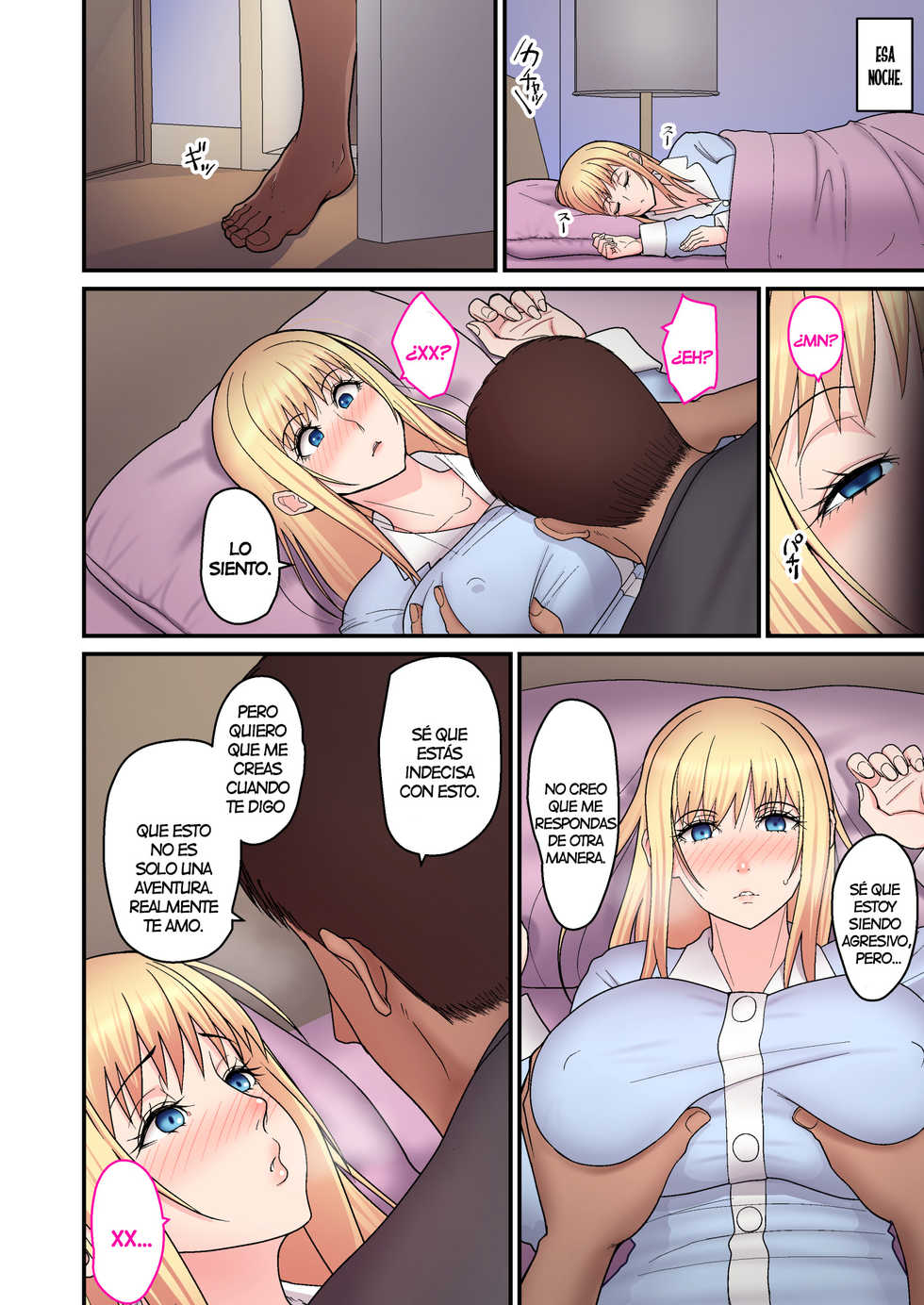 [tengohambre (Sueyuu)] Kinpatsu Single Mother to Icha Love Suru Hon [Spanish] [NTINFS] [Digital] - Page 12