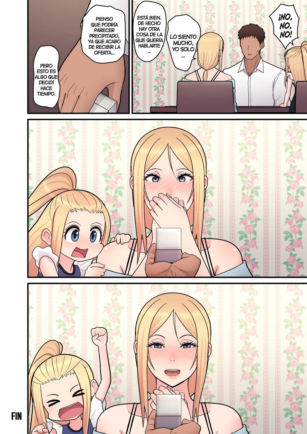 [tengohambre (Sueyuu)] Kinpatsu Single Mother to Icha Love Suru Hon [Spanish] [NTINFS] [Digital] - Page 26
