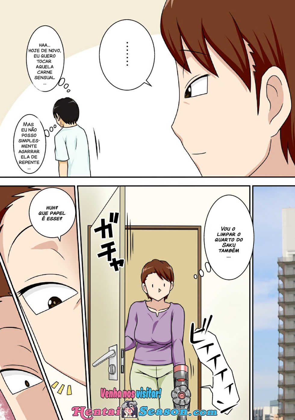 [Freehand Tamashii (DT Hone)] InCha no Oi ga Yaritai Oba-san. [Portuguese-BR] [Digital] - Page 10