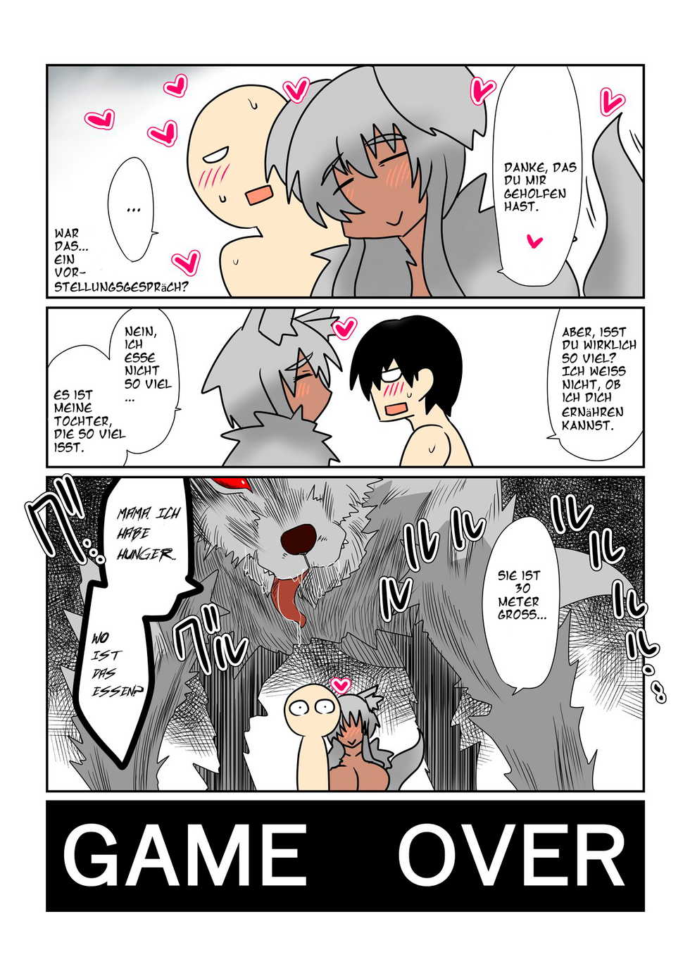 [Hroz] Game Over -Kasshoku Jinrou (Komochi) Hen- | Game Over -Braune Mutter Wolf Edition [German] - Page 12