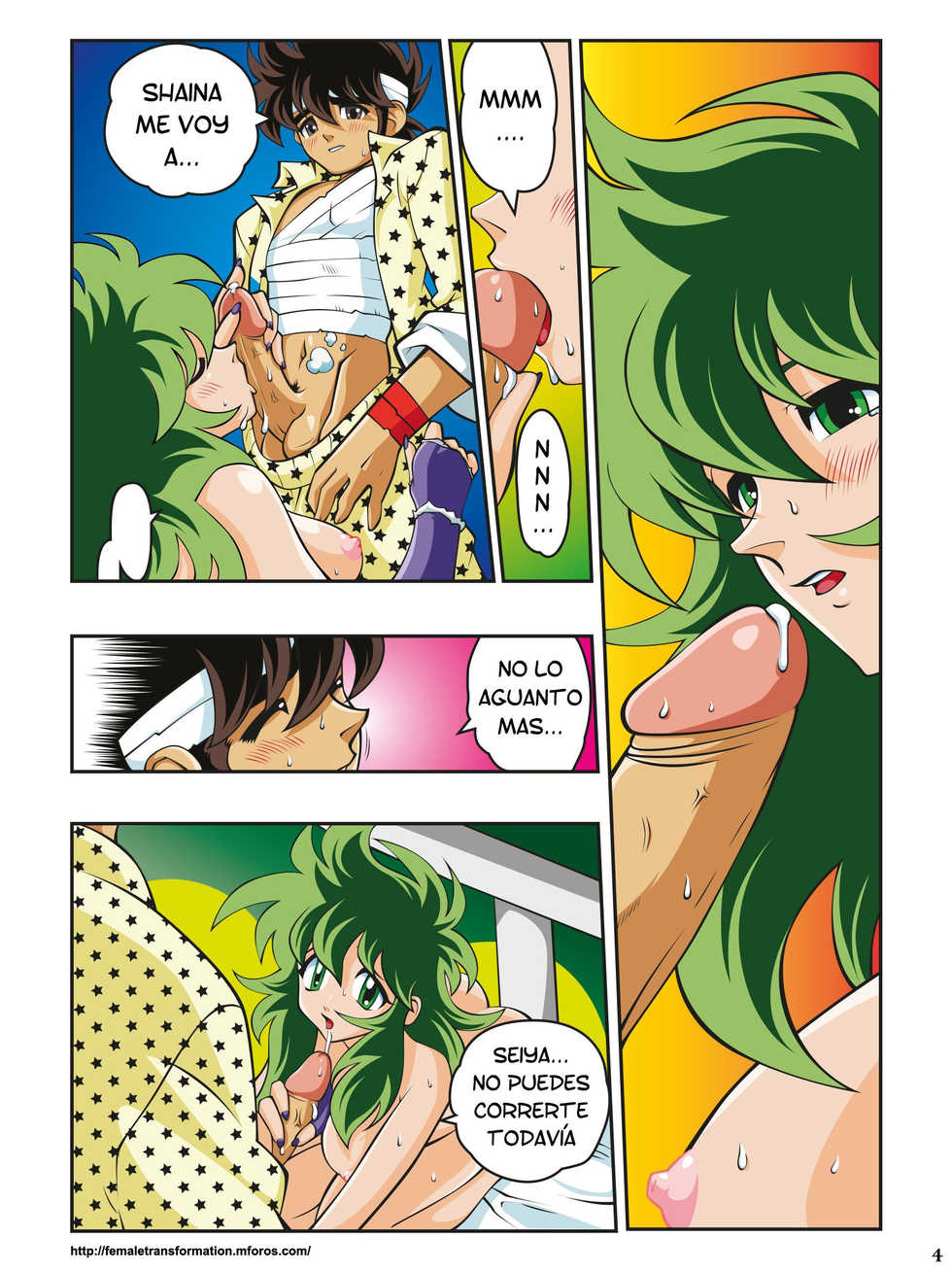 [Heroes Factory (Fujimoto Hideaki)] Saint Seiya H #1-2 [Spanish] [Colorized] - Page 5