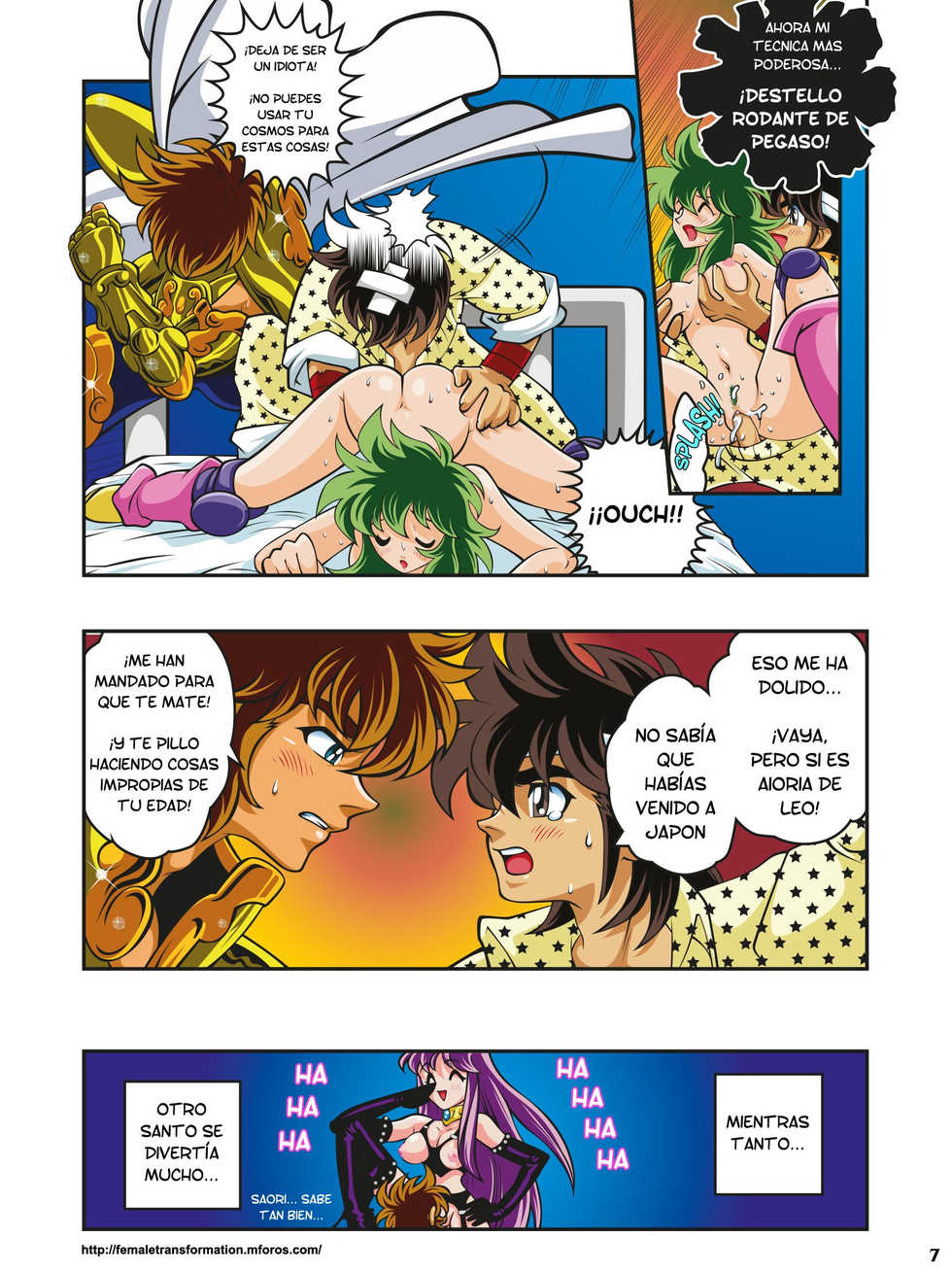 [Heroes Factory (Fujimoto Hideaki)] Saint Seiya H #1-2 [Spanish] [Colorized] - Page 8