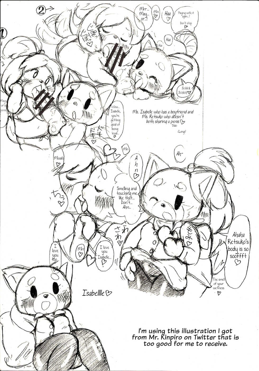 (C93) [Juusou Music (Tamanori Hiko)] SHIRETSU! | RETSUBELLE! (Animal Crossing, Aggretsuko) [English] [Nenio] - Page 13