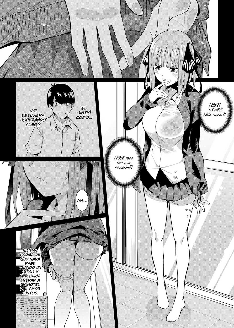 (C97) [Bad Mushrooms (Chicke III, 4why)] Nibun no Yuudou (Gotoubun no Hanayome) [Spanish] [Rakuen Translations] - Page 9