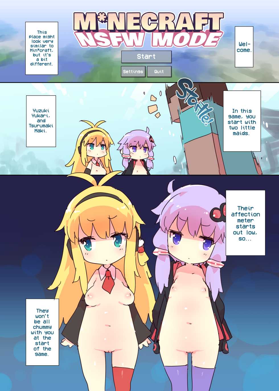 [Dr.VERMILION (Petenshi)] Ecchi na M*necraft Goannai Bon | M*necraft: NSFW Mode (VOICEROID, Minecraft) [English] [2d-market.com] [Decensored] [Digital] - Page 2