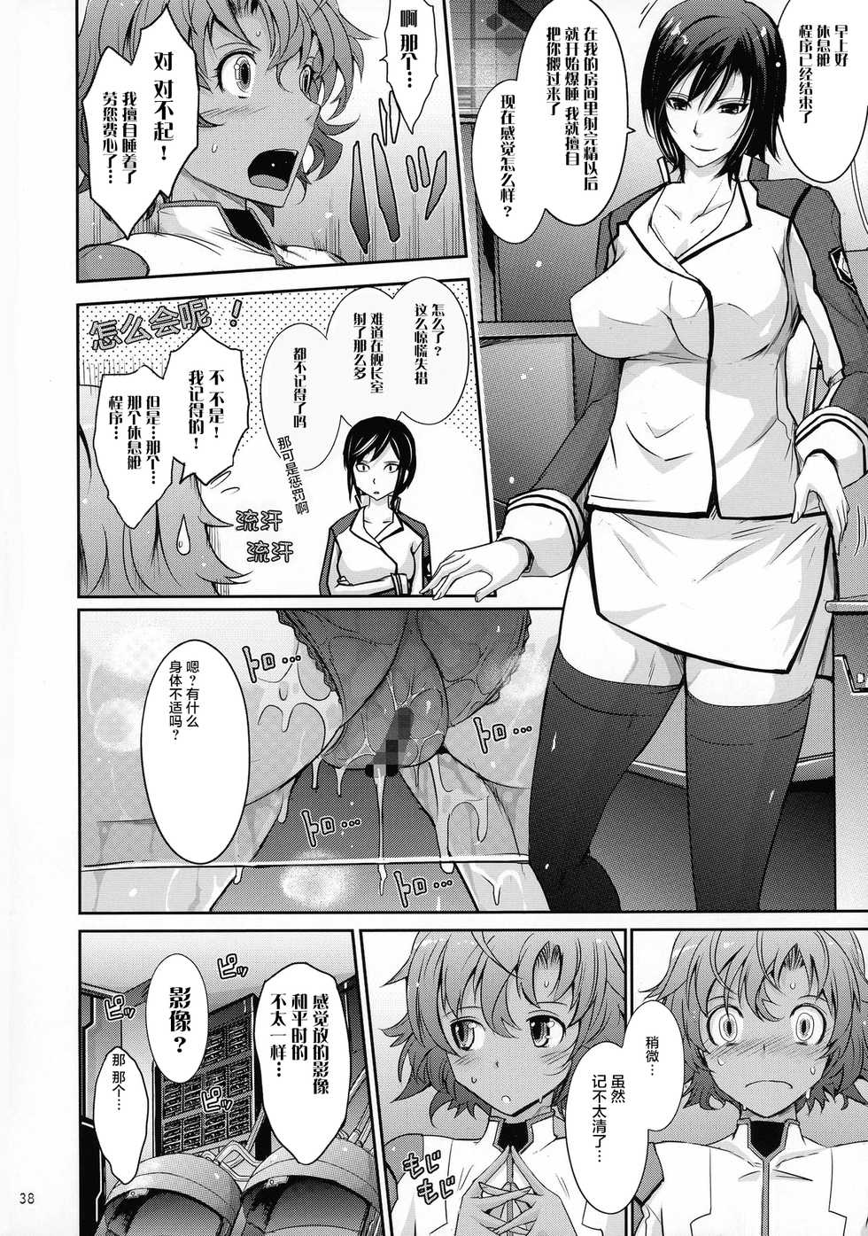 (C92) [Garyuh-Chitai (TANA)] Seirei Senkan Tokumei Shasei Kanrikan Naomi Evans No Nichijou (Kangoku Senkan) [Chinese] [不咕鸟汉化组] - Page 38