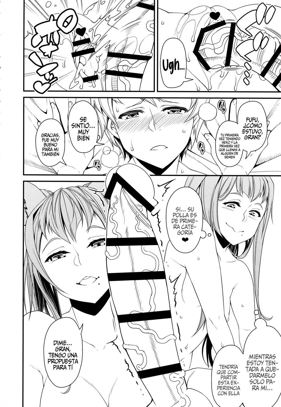 (C91) [satsukiimonet (Satsuki Imonet)] Gran-kun no Second Cherry no Seiyoku o Sutera ni Mukesaseru Hon (Granblue Fantasy) [Spanish] [NekoCreme] - Page 3