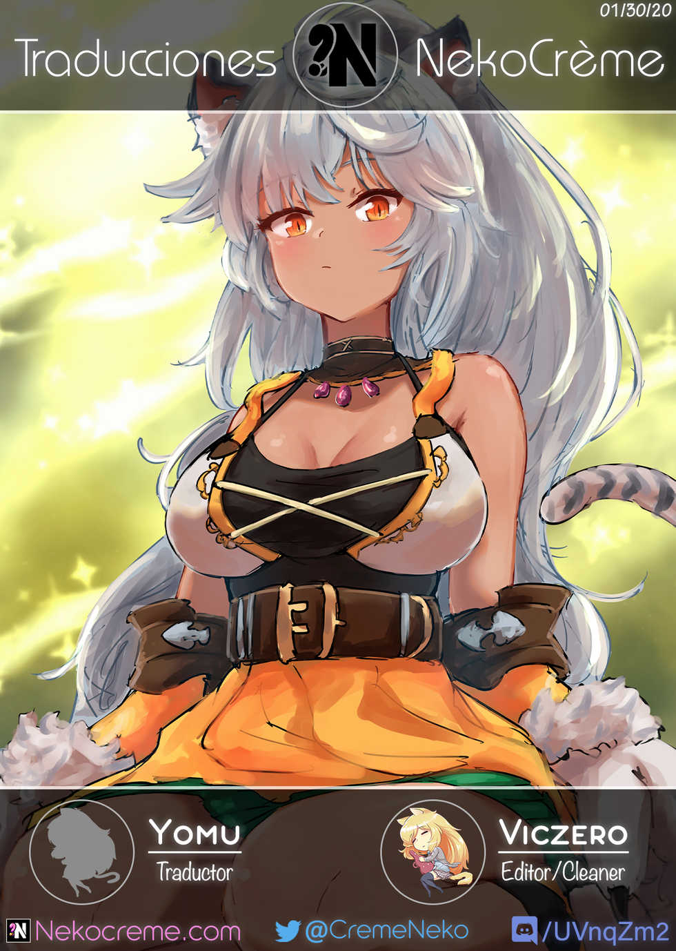 (C91) [satsukiimonet (Satsuki Imonet)] Gran-kun no Second Cherry no Seiyoku o Sutera ni Mukesaseru Hon (Granblue Fantasy) [Spanish] [NekoCreme] - Page 23