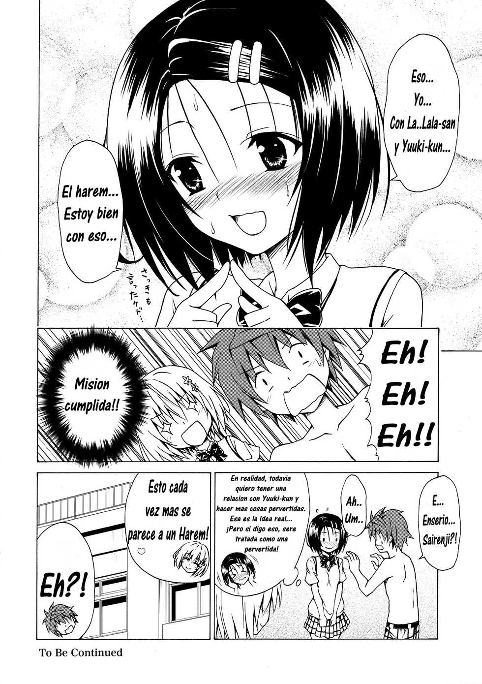 (C91) [TORA MACHINE (Kasukabe Taro)] Mezase! Rakuen Keikaku Vol. 2 (To LOVE-Ru) [Spanish] - Page 35