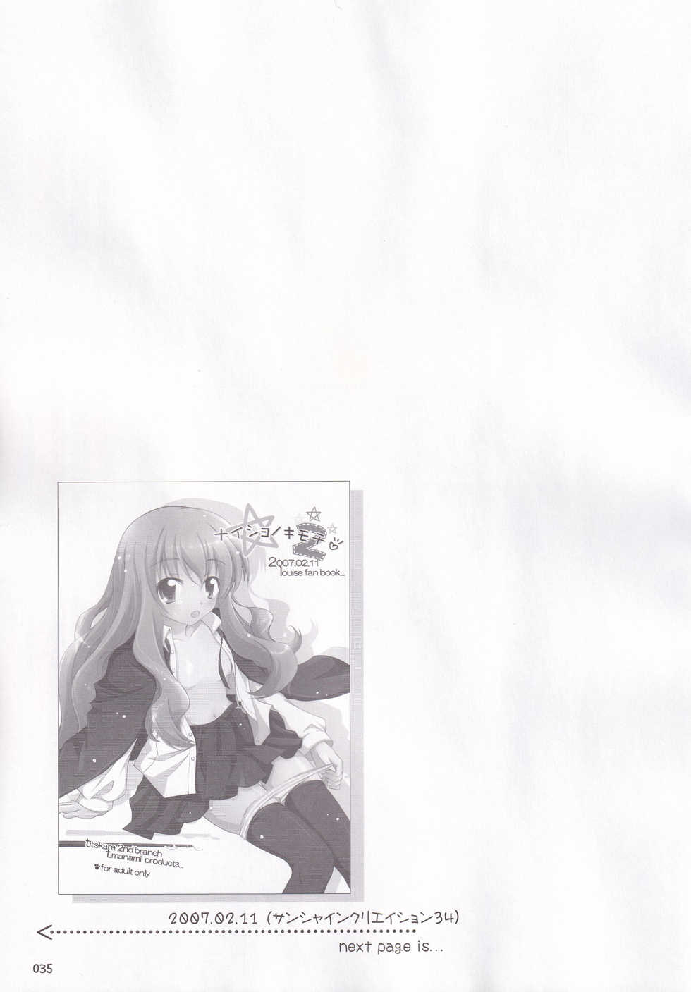 (C72) [Titokara 2nd Branch (Manami Tatsuya)] Ruizukushi (Zero no Tsukaima) - Page 38