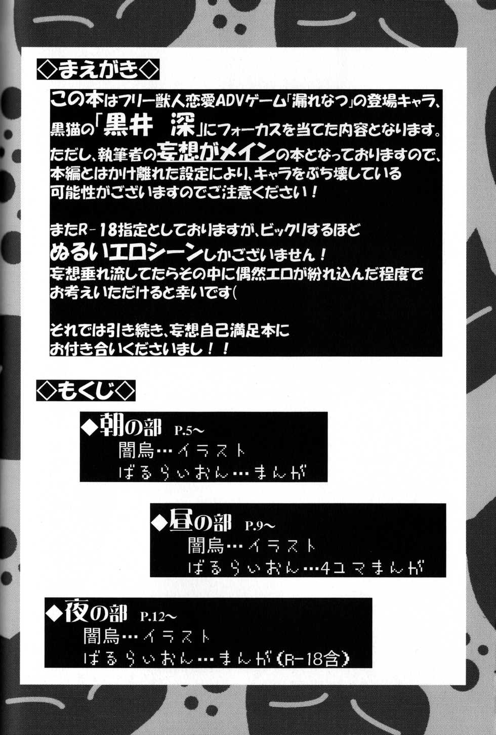 (C84) [Anchabi (Haruruion)] Black Cat Theater SIN (Morenatsu) - Page 3