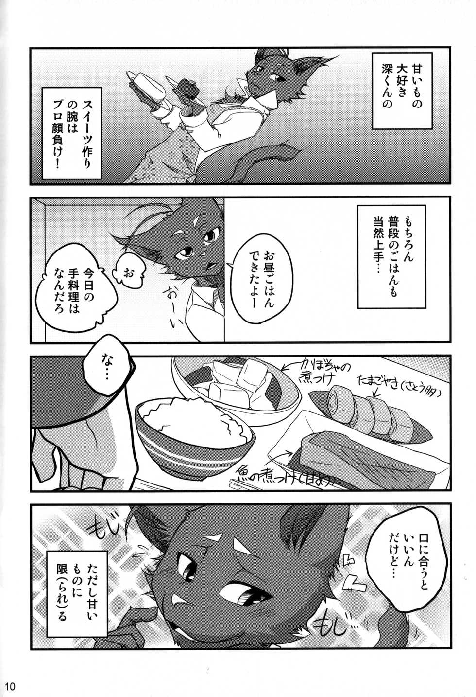 (C84) [Anchabi (Haruruion)] Black Cat Theater SIN (Morenatsu) - Page 9