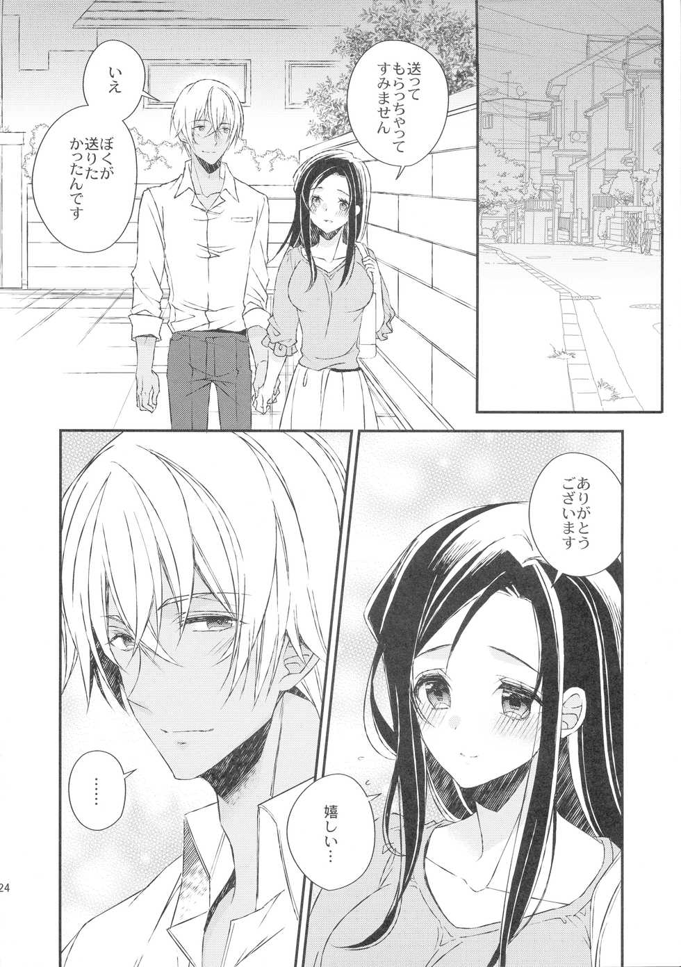 (AMAZing Cafe Time Osaka) [Platinum (Hirono)] Hidarite Kusuriyubi no Chikai (Detective Conan) - Page 24