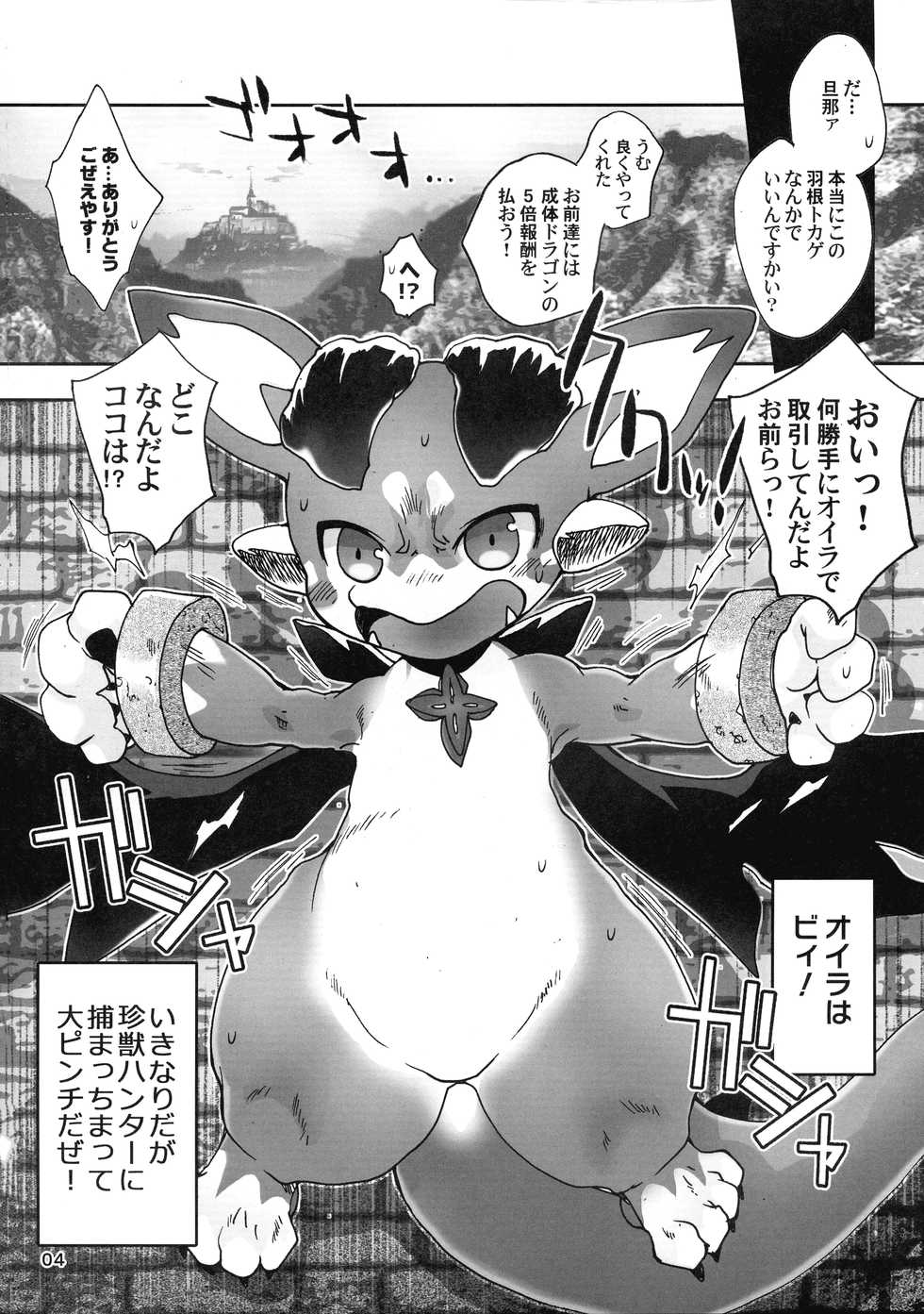 (C95) [Konna Tokoro no Kinniku made Kitaeru nante... (Sugoi Kinniku)] Oira no Vy wa Bitch no Vy Janee! (Granblue Fantasy) - Page 4