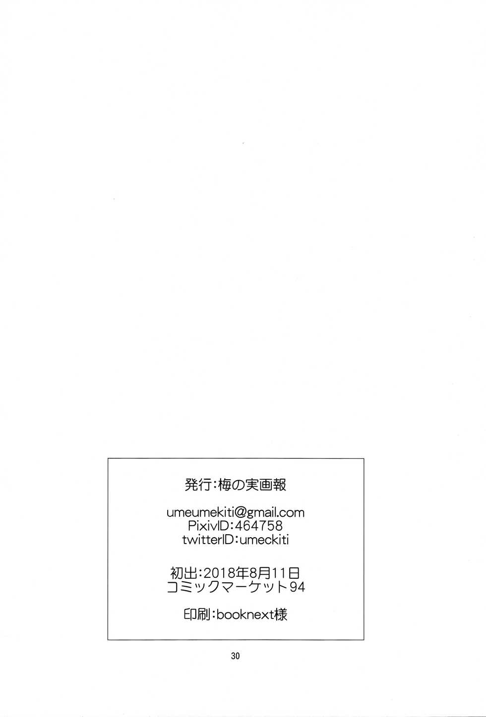 (C94) [Umenomi Gahou (Umekiti)] S na Kanojo ga Dekita Anzu-chan (Girls und Panzer) - Page 30