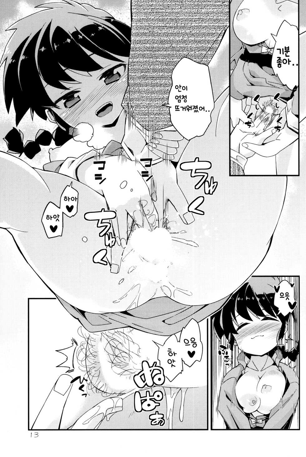 (C86) [Tabito (Buchimaru)] Koi no Tsurizao de Tsurarete Shimata Ranma ga Ryouga to Nyan Nyan suru Manga  | 사랑의 낚시대에 끌려버린 란마와 료가만화 (Ranma 1/2) [Korean] - Page 12